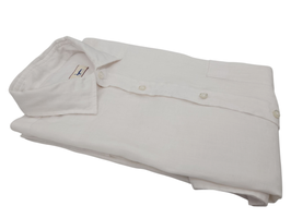 -40% Camicia in puro lino lavato Ingram – collo mezzo francese e taschino Bianco