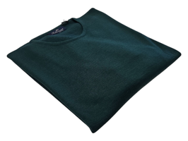 Maglione Donna a Girocollo in Lana Merino Irrestrigibile Verde Inglese