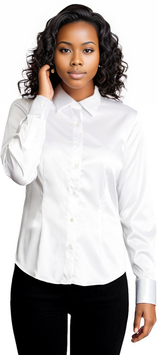 Camicia Ingram Donna Raso Panna Avorio