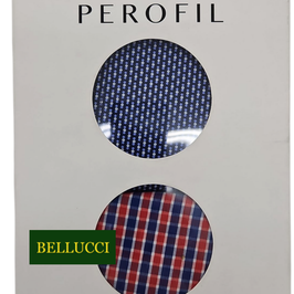 -50% Solo 3-S Perofil Boxer Gange Bi-Pack Fantasia Rosso