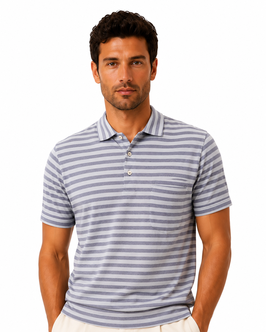 Gran Sasso Polo Uomo Filo Di Scozia Piquet Fashion Fit