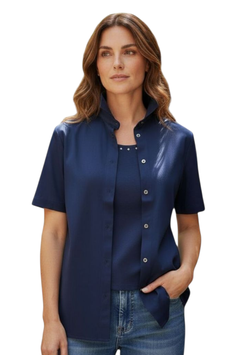 -40% Gran Sasso Donna Twin Set Blu Filo di Scozia