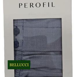-30% Perofil Boxer Gelion Cotone Con Bottoni  Fantasia Blu
