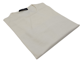Maglione Donna a Girocollo in Lana Merino Irrestrigibile Bianco Panna
