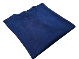 Maglione Donna a Girocollo in Lana Merino Irrestrigibile Blu Ichiostro