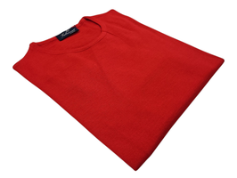 Maglione Donna a Girocollo in Lana Merino Irrestrigibile Rosso