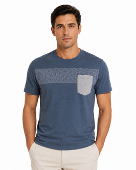 Gran Sasso T-Shirt Filo di Scoziamillerighe c/taschino