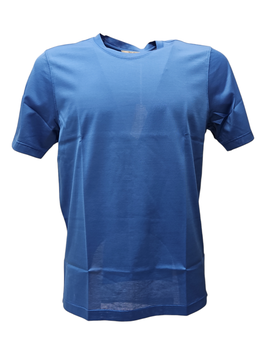 Fratelli Bellucci Filo di Scozia T-Shirt Mezza Manica Azzurrone