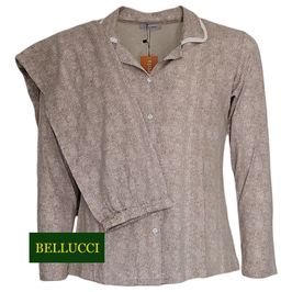 Pigiama Donna Aperto Lungo – 100% Micromodal – Fantasia Animalier – Made in Italy