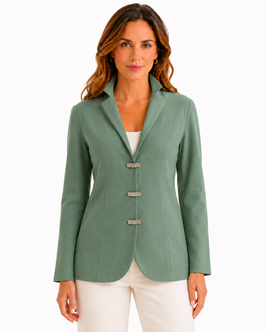 Fine Collezione Giacca Gran Sasso Cotone Verde  c/bottoni