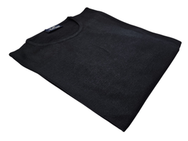 Maglione Donna a Girocollo in Lana Merino Irrestrigibile Nero