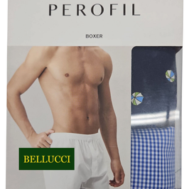 -40% Perofil Boxer Gange Bi-Pack Fantasia Blu Denim (quadrettino e ombrelloni)