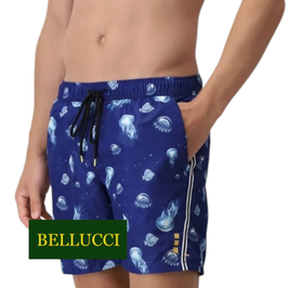 -40% Perofil Costume Uomo Da Bagno Boxer Profondo Blu