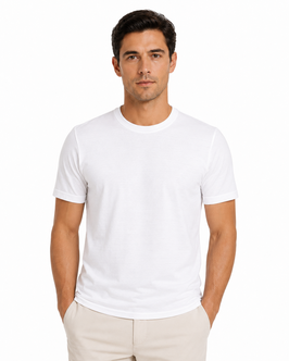 Fratelli Bellucci Filo di Scozia T-Shirt Mezza Manica Bianco