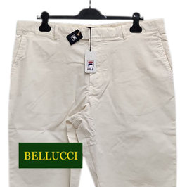 -40% Fila Bermuda Uomo in cotone jeans bianco panna