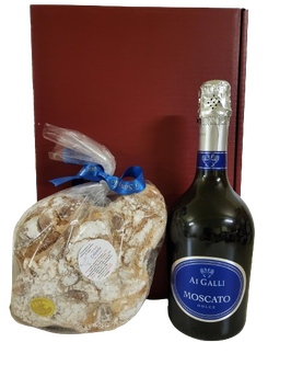 Colomba 350g von Pietro Cappelli mit Moscato Ai Galli in edler Geschenkverpackung