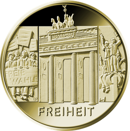 100€-Goldmünze 2022 "Freiheit" - Serie "Säulen der Demokratie"