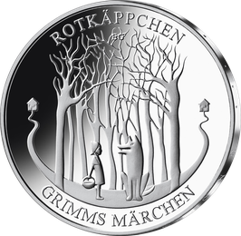 20-Euro-Silbermünze "Rotkäppchen" Spiegelglanz