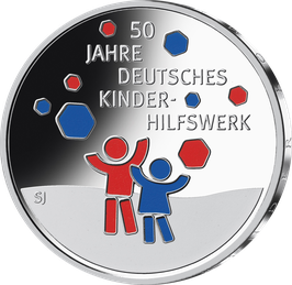 20€-Silbermünze 2022 "50 Jahre Deutsches Kinderhilfswerk" Stempelglanz