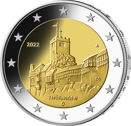 2€-Münze 2022 "Thüringen" Stempelglanz