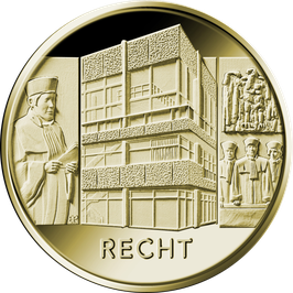 100 Euro Goldmünze 2021 "Recht" - Serie "Säulen der Dekokratie"