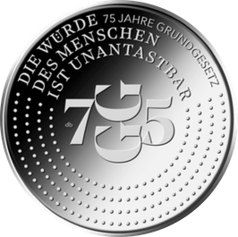 20 Euro Silbermünze 2024 "75 JAHRE GRUNDGESETZ" Spiegelglanz