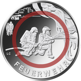 10 Euro Münze 2023 "FEUERWEHR" Stempelglanz