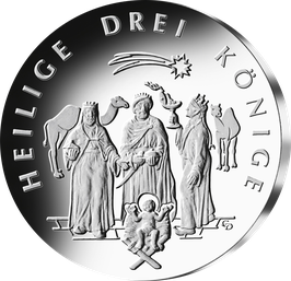 25-Euro-Silbermünze 2025 "HEILIGE DREI KÖNIGE" Stempelglanz