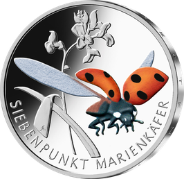 5 Euro Münze 2023 "MARIENKÄFER" Spiegelglanz