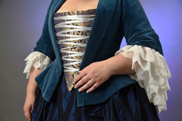 Dreireihige Tüllspitzen Engageantes „Blandine“ - Tripple tullelace Engageantes „Blandine“
