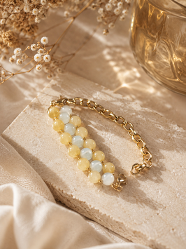 ORNELA — Calcite jaune & Quartz