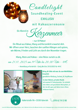 Candlelight Soundhealing mit Kakaozeremonie