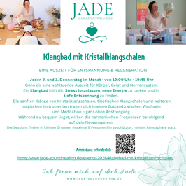 Klangbad mit Kristallklangschalen