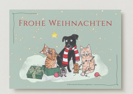 Postkarte »Frohe Weihnachten«
