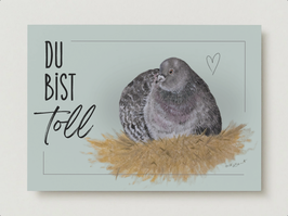 Postkarte »Du bist toll«