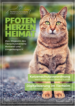 Vereinsmagazin »Pfoten, Herzen, Heimat«
