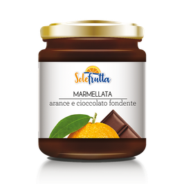 Marmellata di arance e cioccolato fondente (orange and dark chocolate) 220g