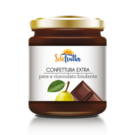 Confettura extra di pere e cioccolato fondente (pear and dark chocolate) 220g- Euro 3.59