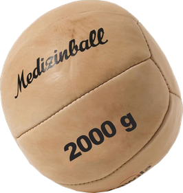 Medizinball aus Leder 2 kg