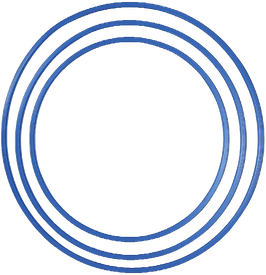 Gymnastikreifen PVC, blau