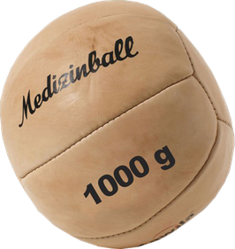 Medizinball aus Leder