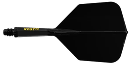 Rost 77 dart Flight, standard shape , Black