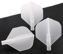 Dart Flights, Standard, Solid, Clear