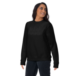 No Rich Parents Sweater black
