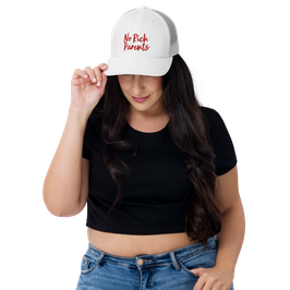 No Rich Parents Cap white