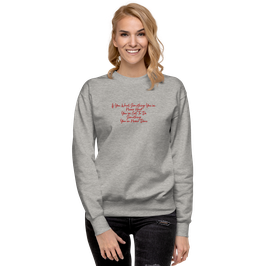 If You Want Sweater grey