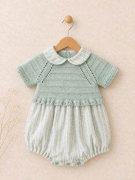 Babidu Baby Romper mit Streifenmuster Nr.RMS26/01