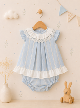 Babyferr 2 teil.Babyset mit Streifen   Nr.OMS26/47