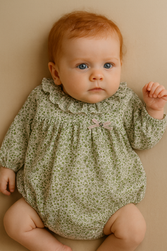 Babyferr Romper mit Blumenmuster Nr. RMW25/09