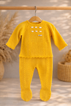 Visi Preemie-Set in senfgelb–2-teilig Nr.870